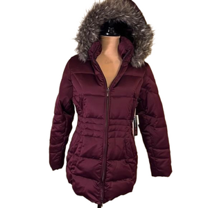 St. John’s Bay puff hooded jacket size medium NWT